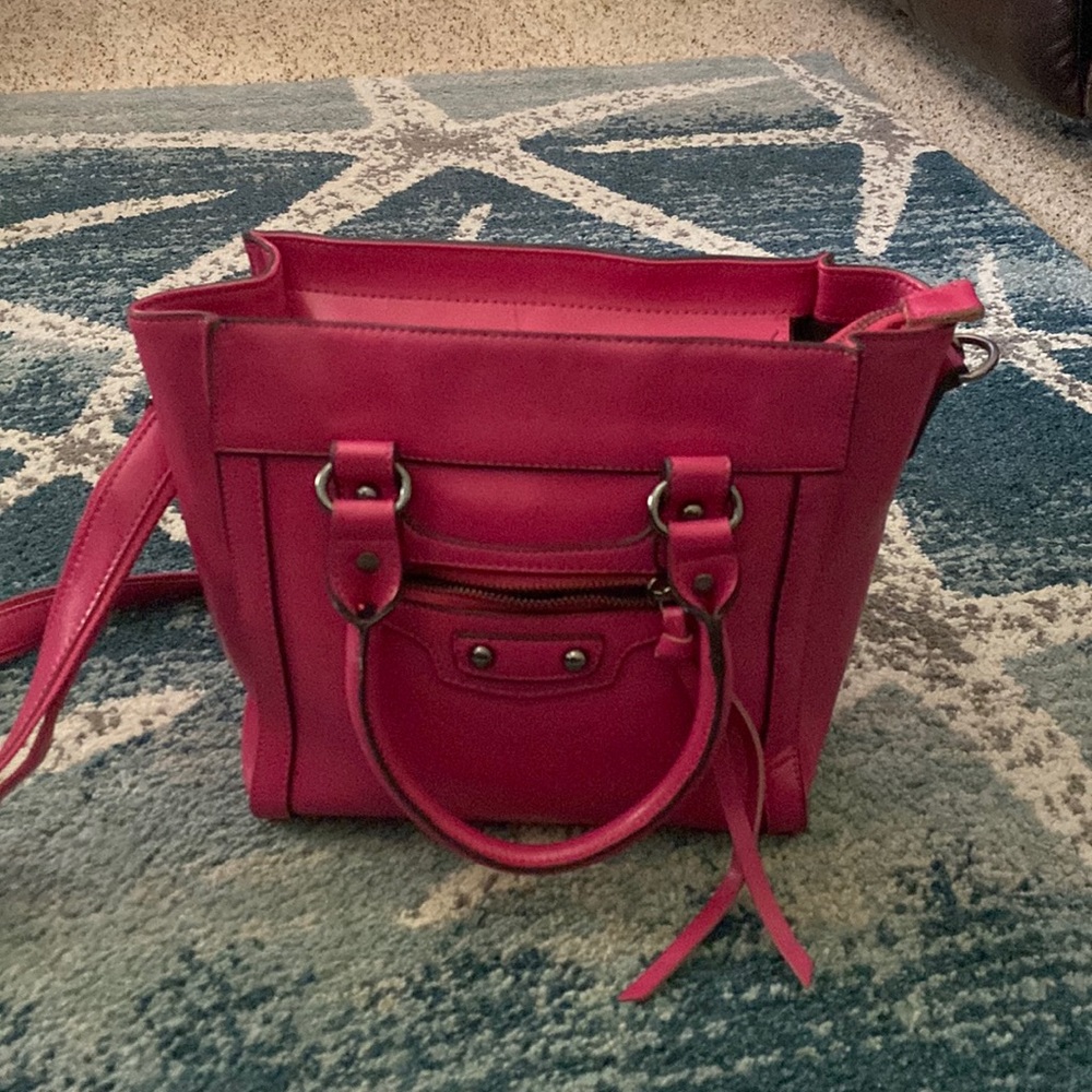 Adorable hot pink cross body bag